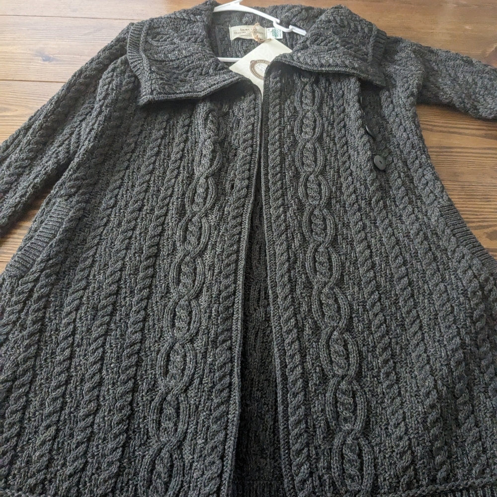 Aran sweater market sweater BRAND NEW WITH TAGS 100% wool MAKE AN OFFER!